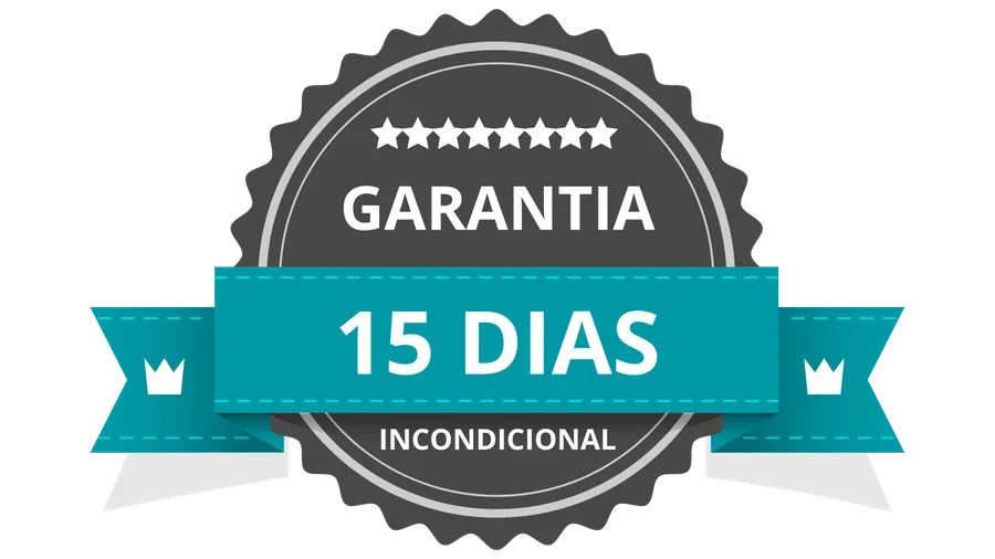 Selo de garantia incondicional de 15 dias